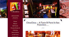 Desktop Screenshot of chouchoubistro.com